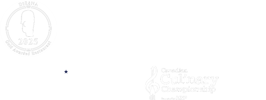 The DiRōNA Gold Award | TripAdvisor Best of the Best | Four Diamond Award | Stars of Vancouver Winner | Canadian Culinary Champion