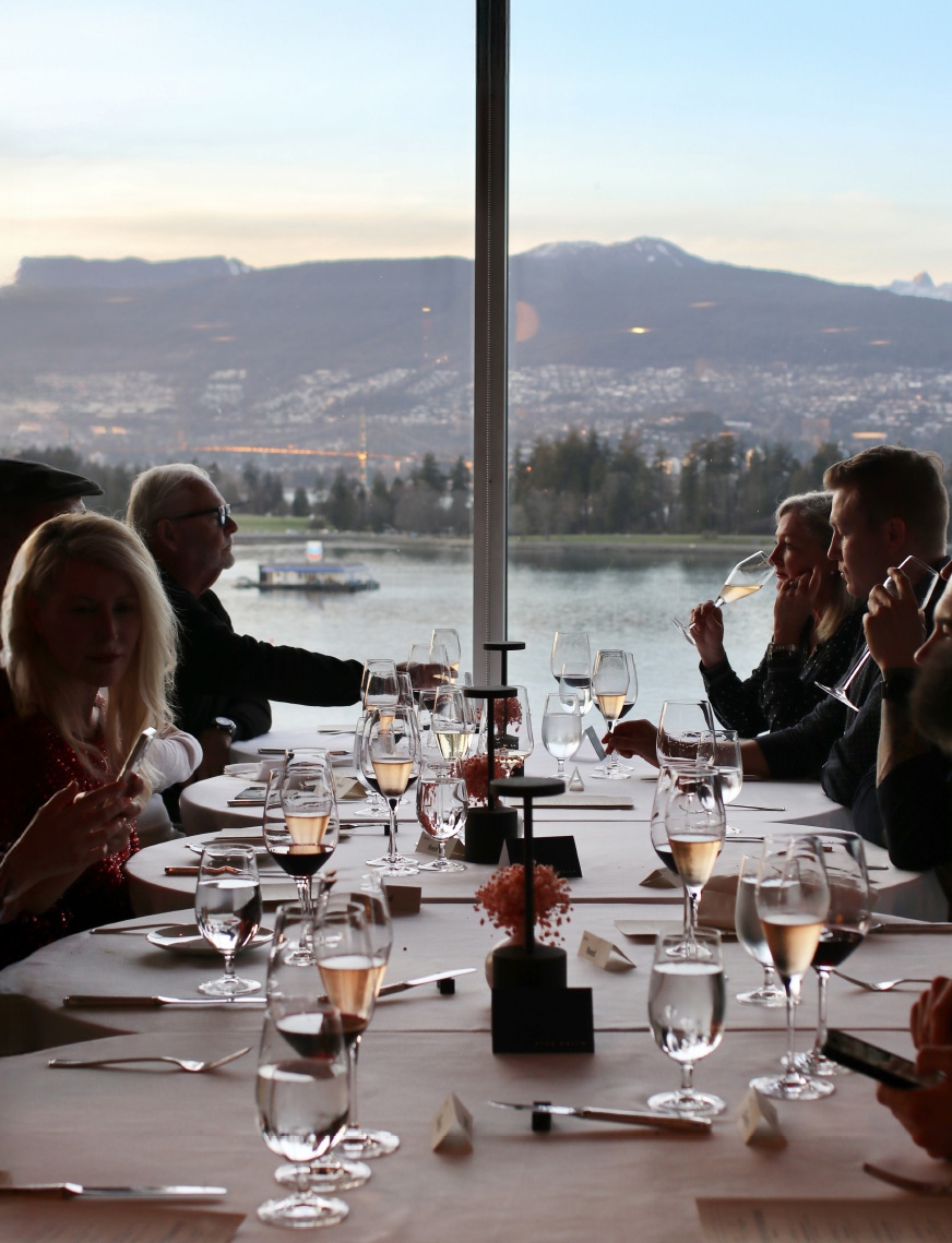 Table with Ocean and Mountain Views