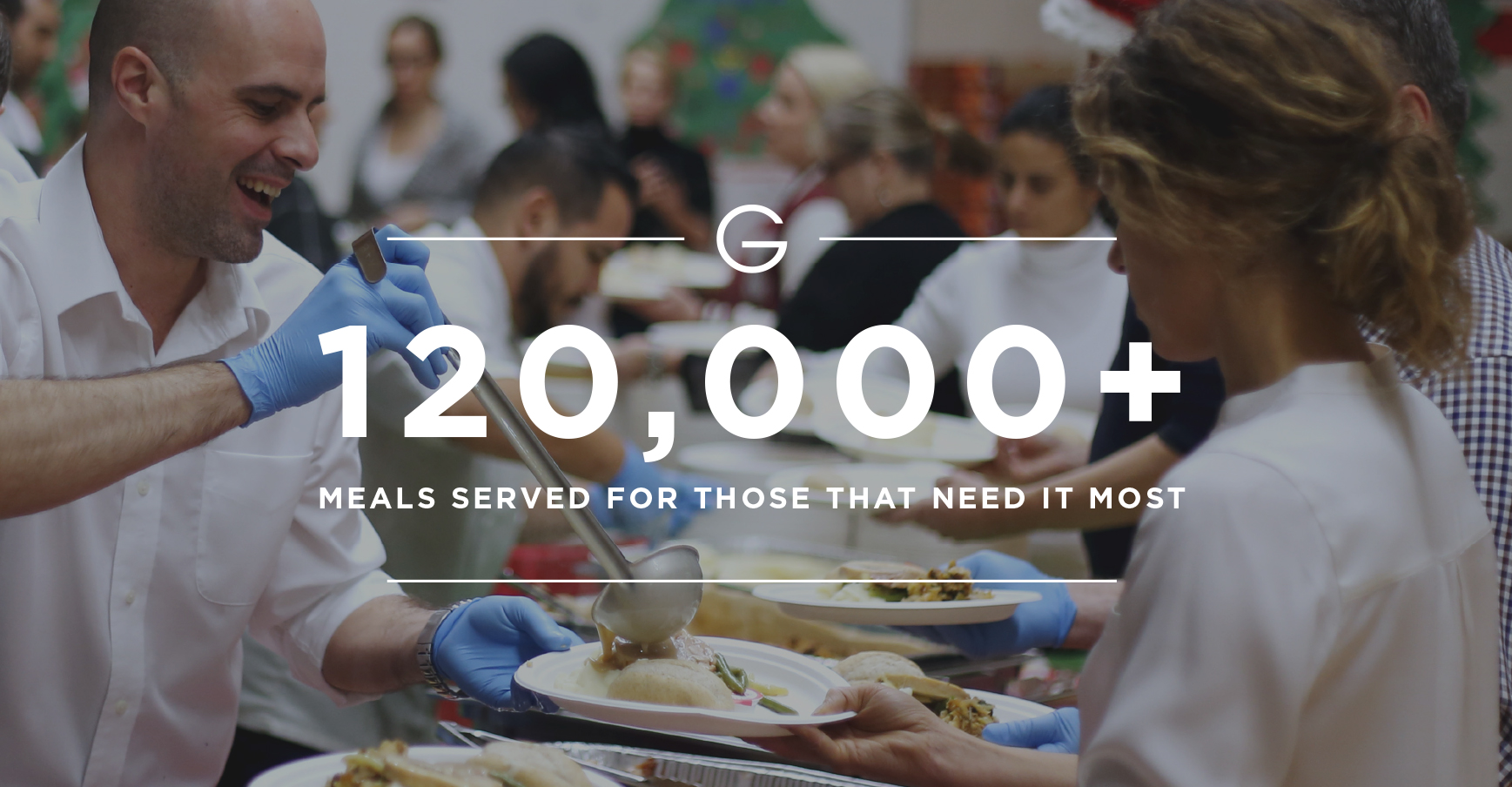 120,000+ MEALS SERVED FOR THOSE THAT NEED IT MOST