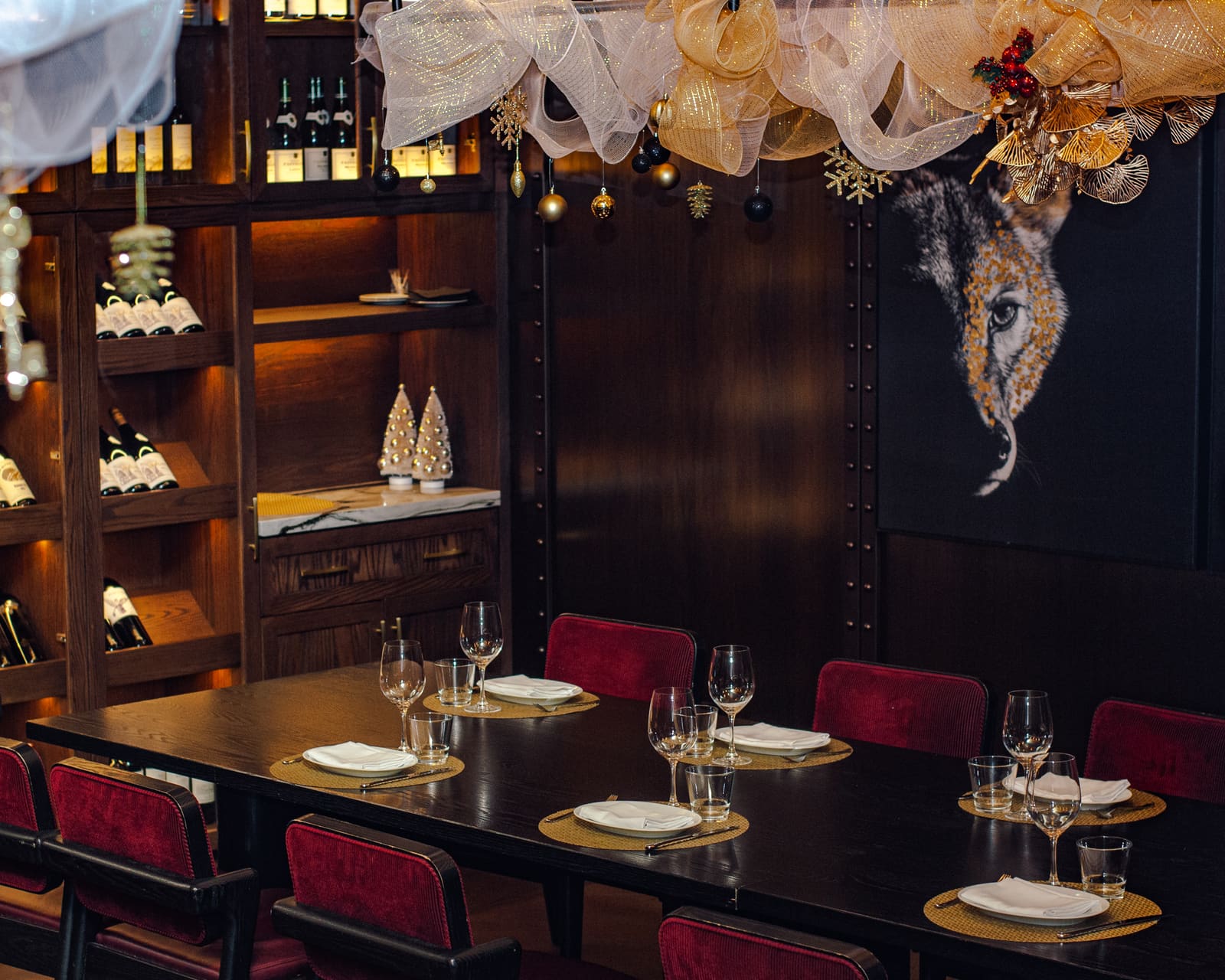 A private dining room at Black+Blue Toronto