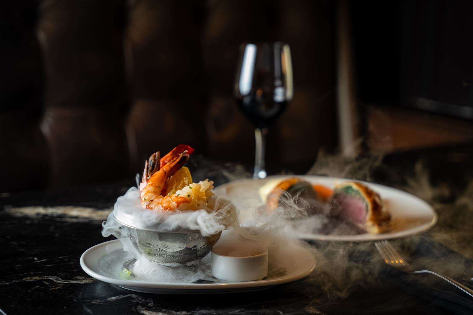 A chilled seafood plate at Black+Blue
