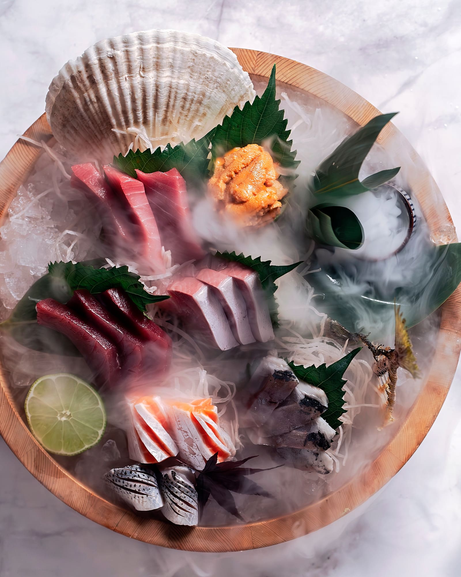 A sashimi platter at Coast