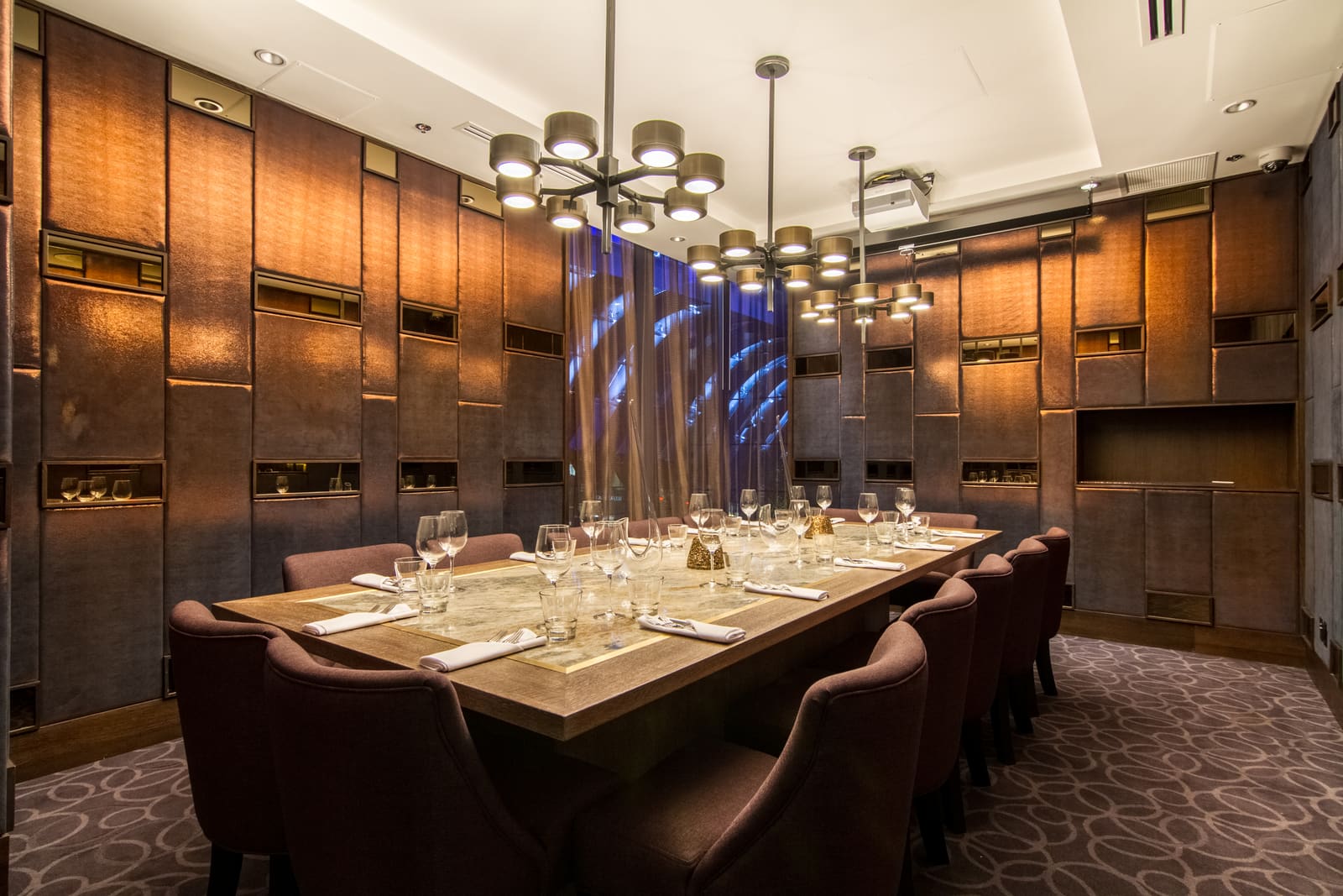 A private dining room at Glowbal