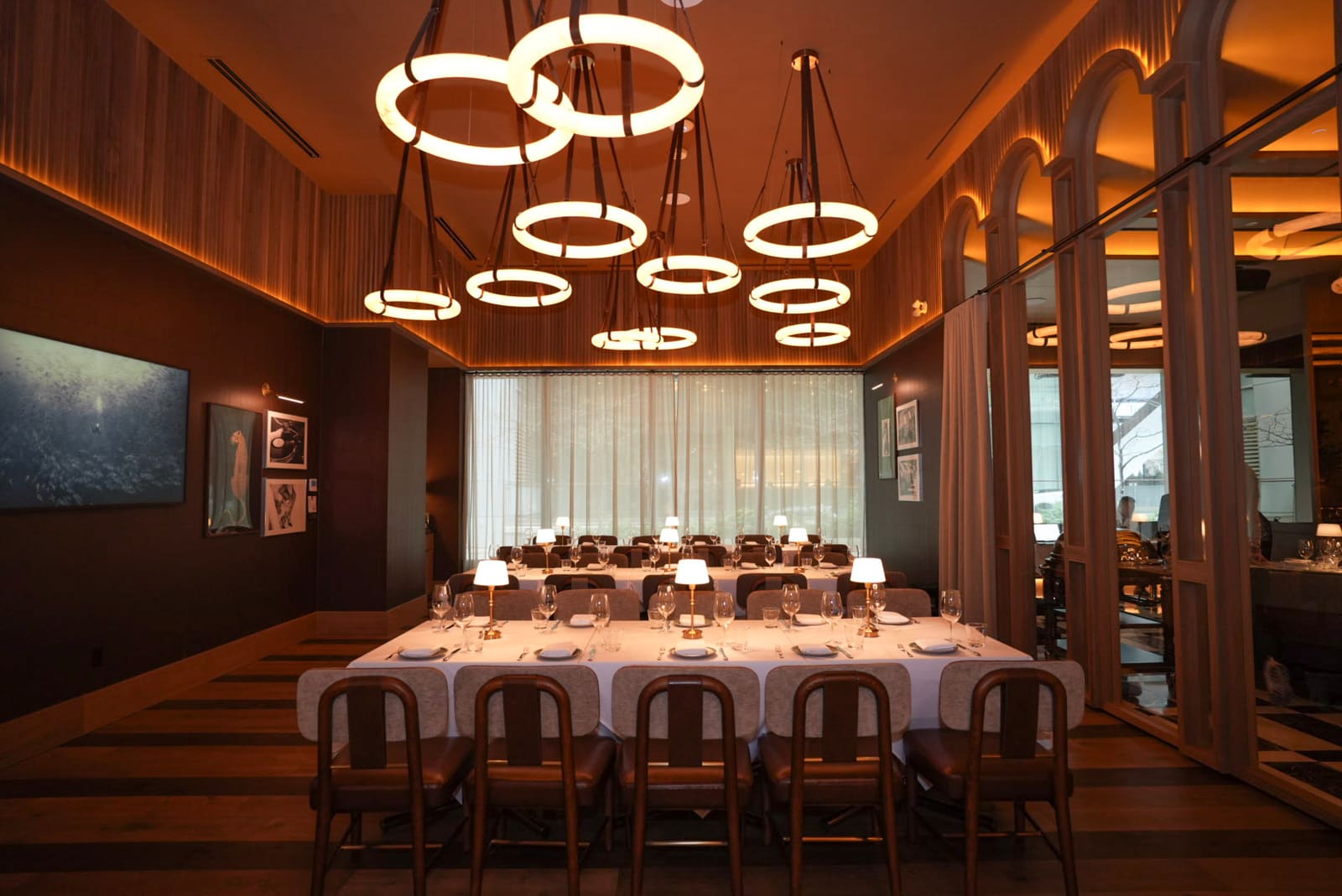 The private dining room at Riley’s Toronto