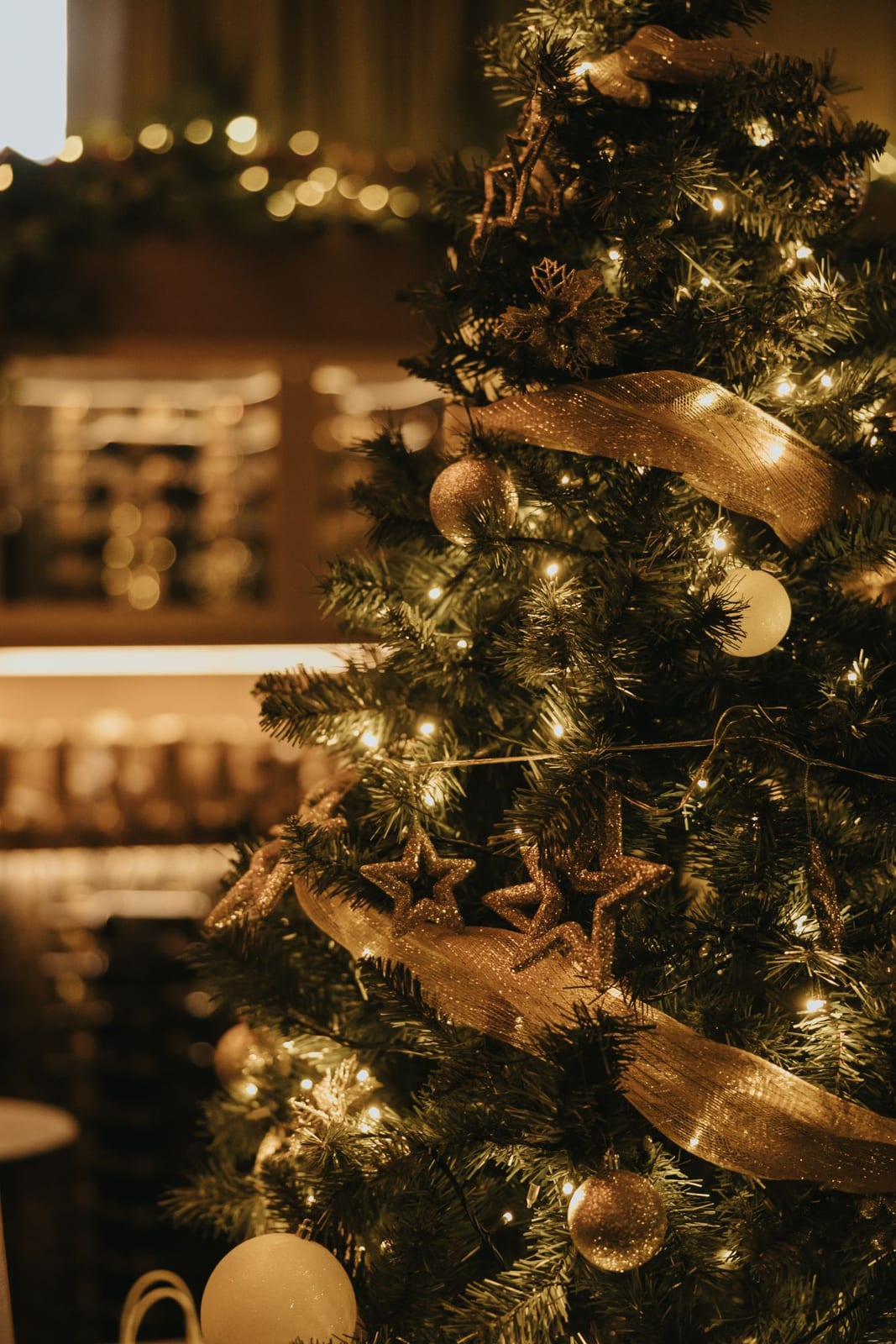 A Christmas tree at Riley’s