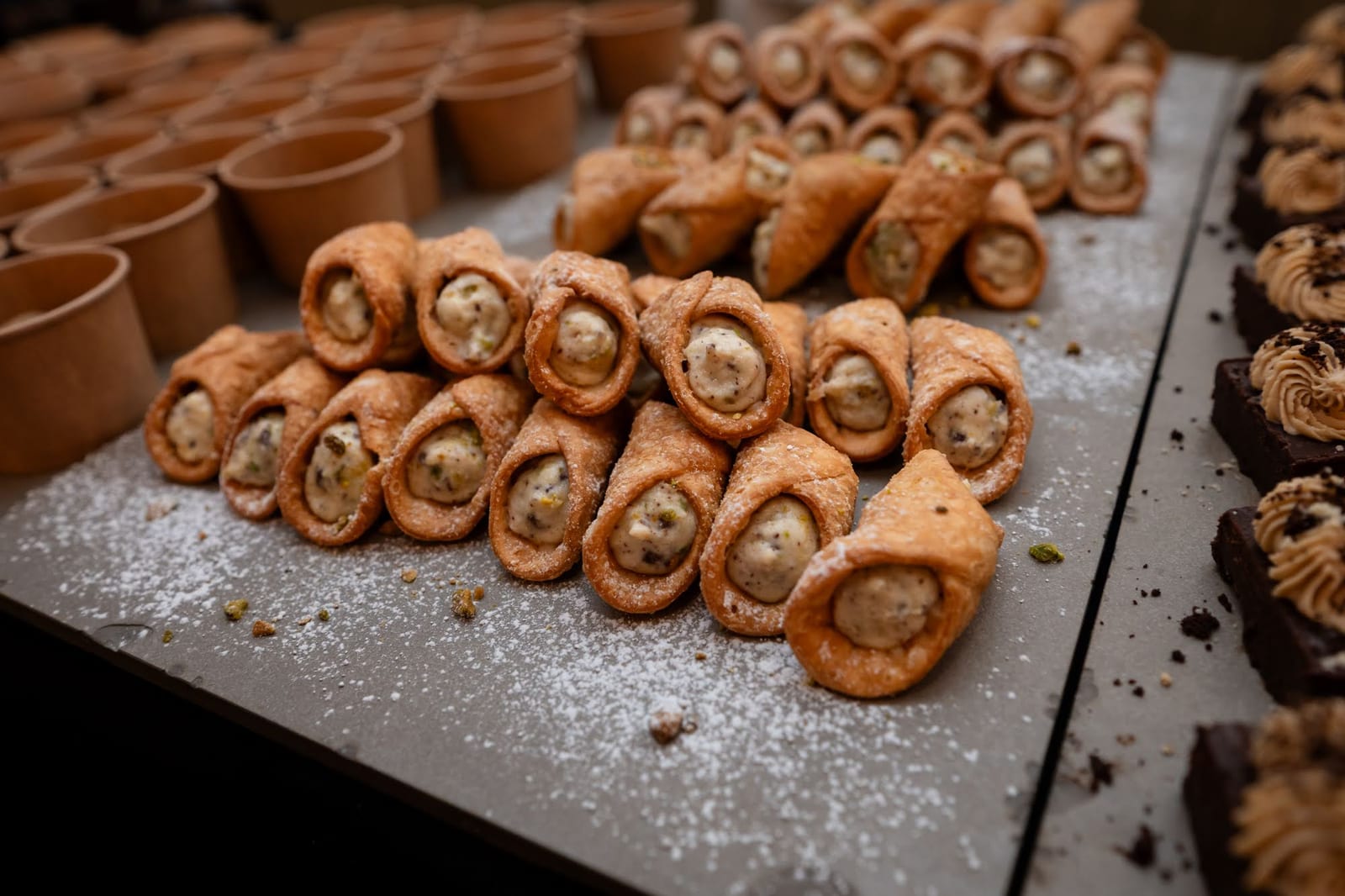Cannoli at a Trattoria event